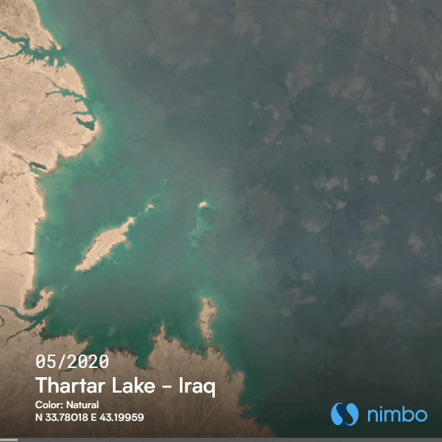 Timelapse of Thartar Lake in Iraq