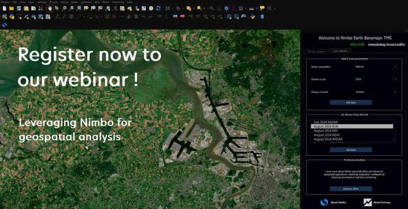 Nimbo basemap on QGis software